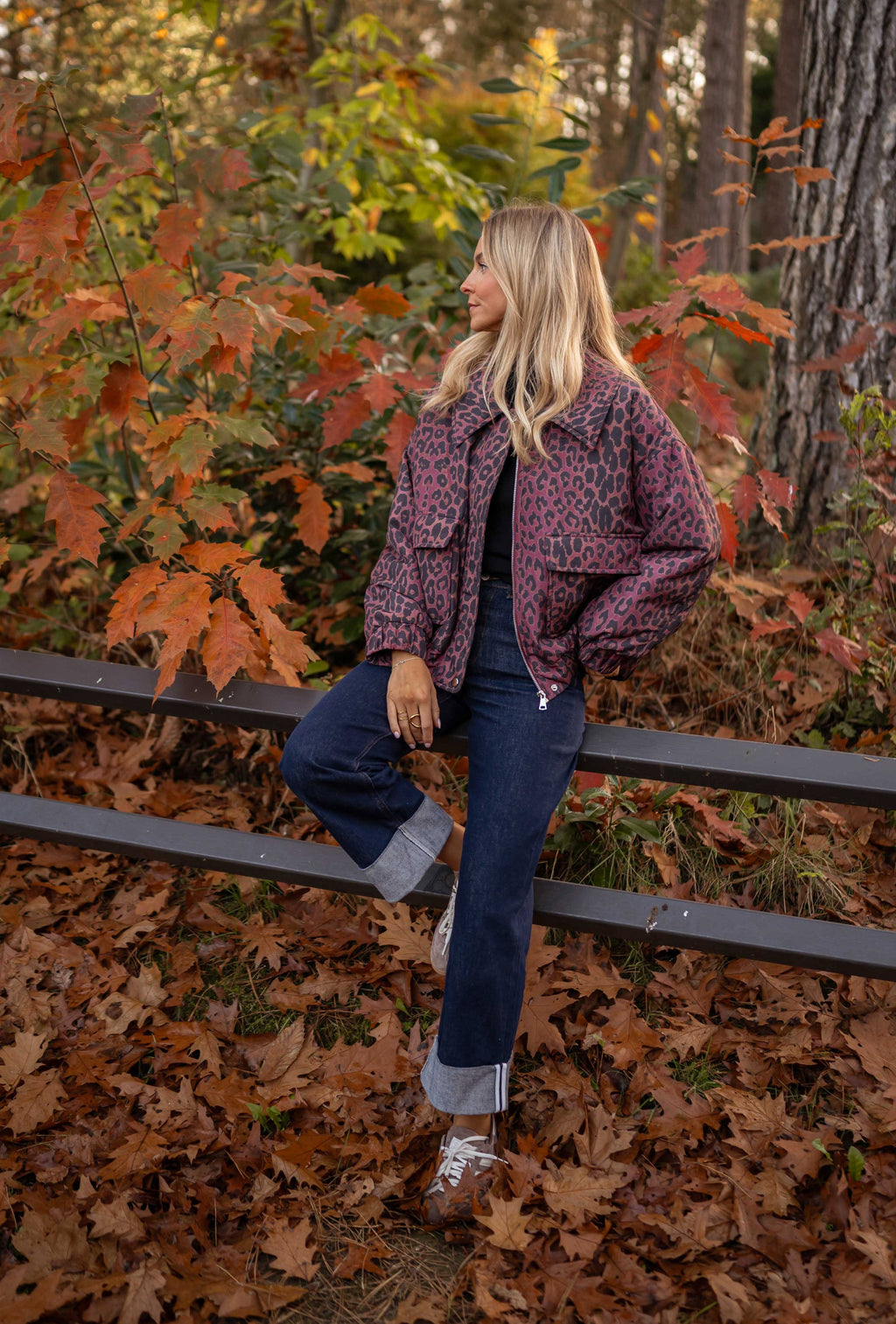 Veste Thelma - léopard bordeaux