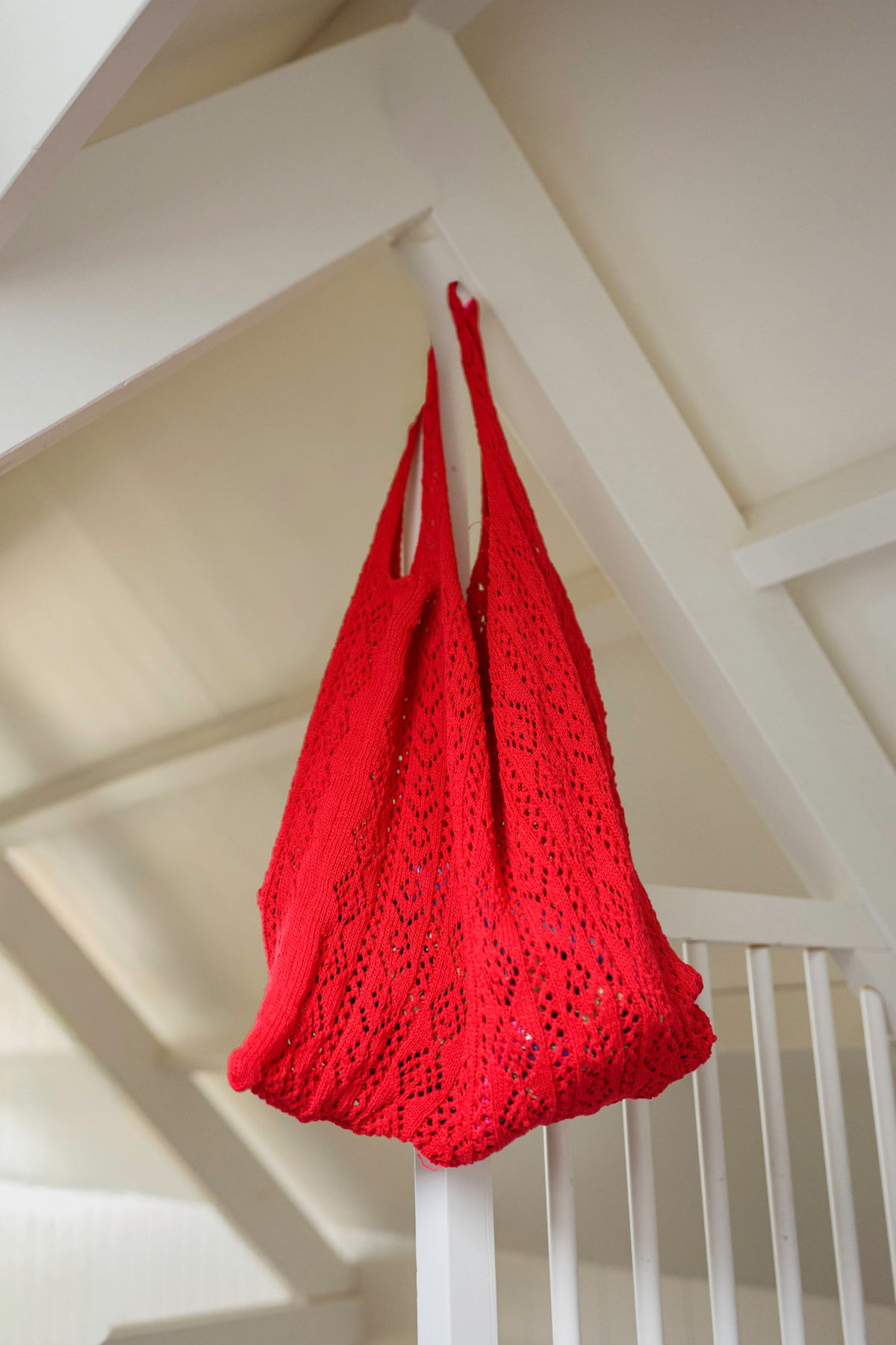 Sac Summer - corail en maille