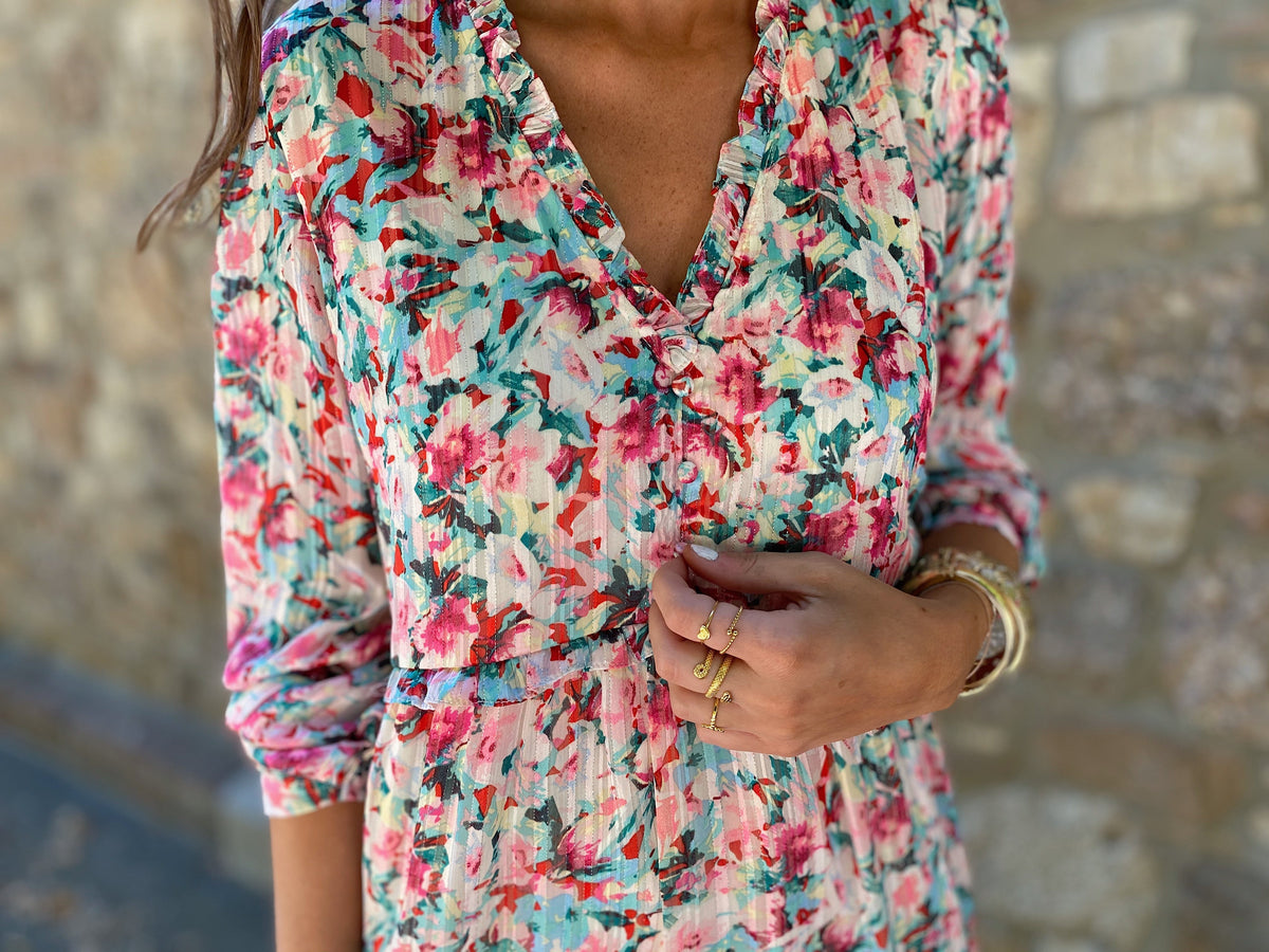 Robe Aliza - à fleurs