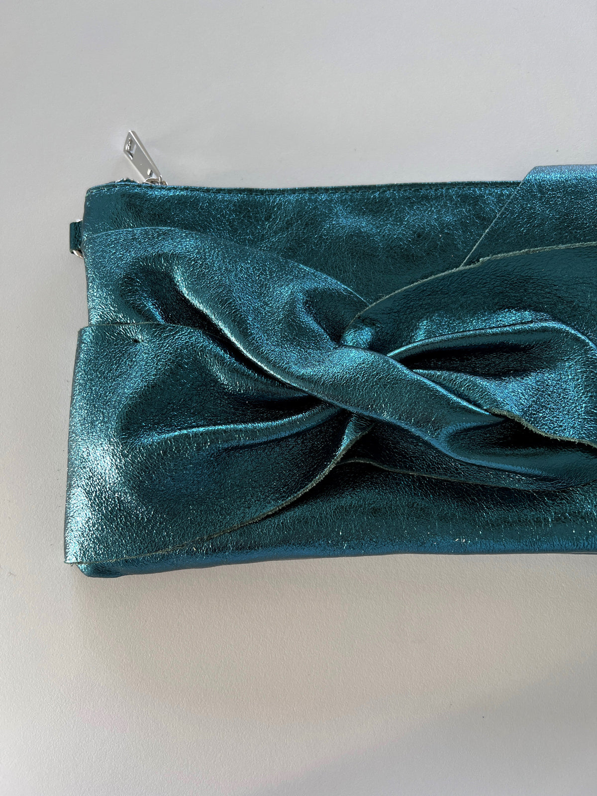Pochette Amil - vert canard brillante