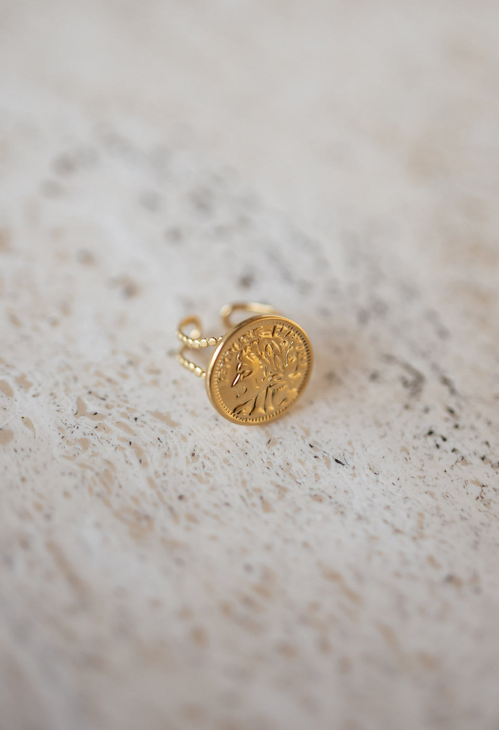 Bague POP - dorée