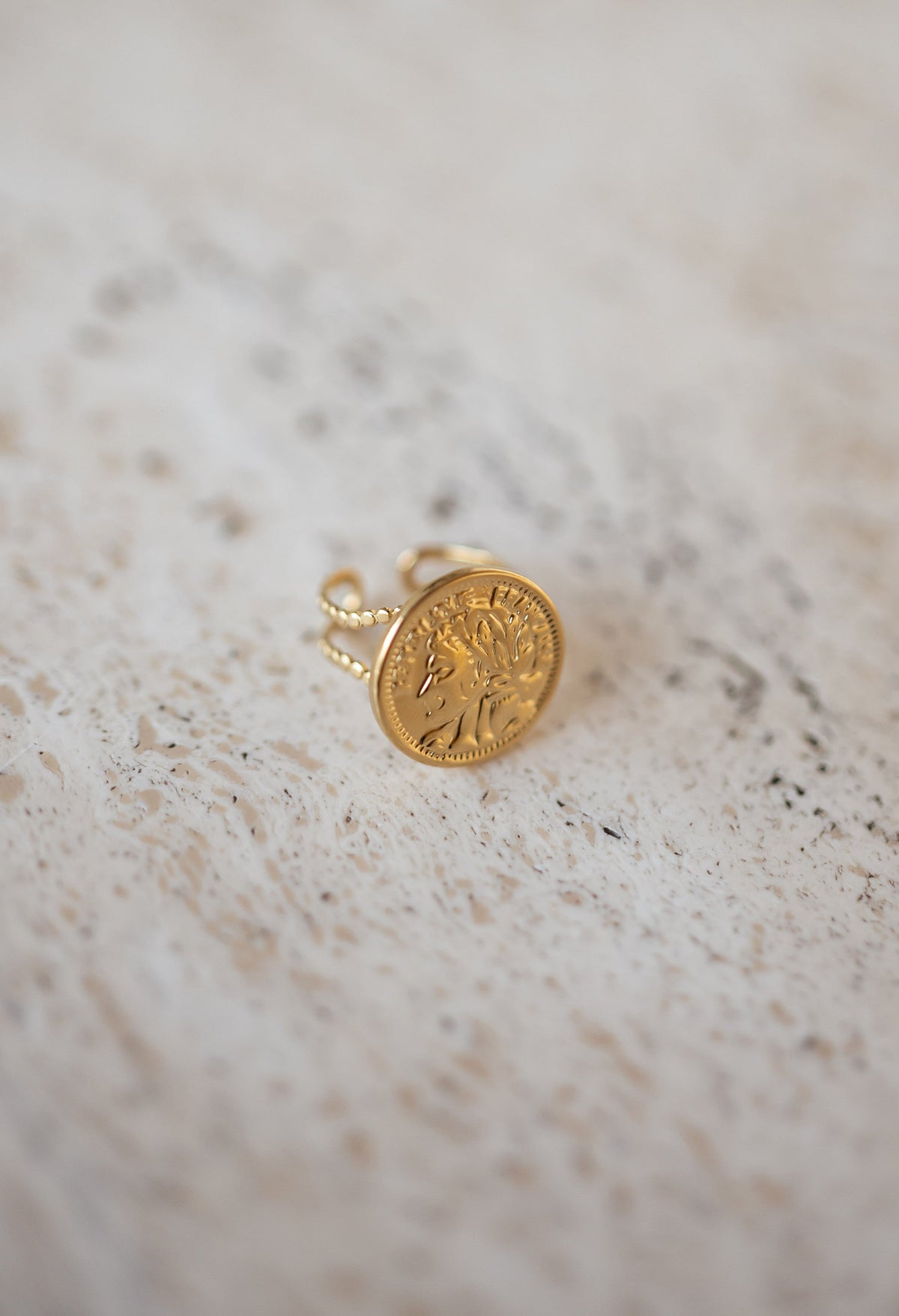 Bague POP - dorée