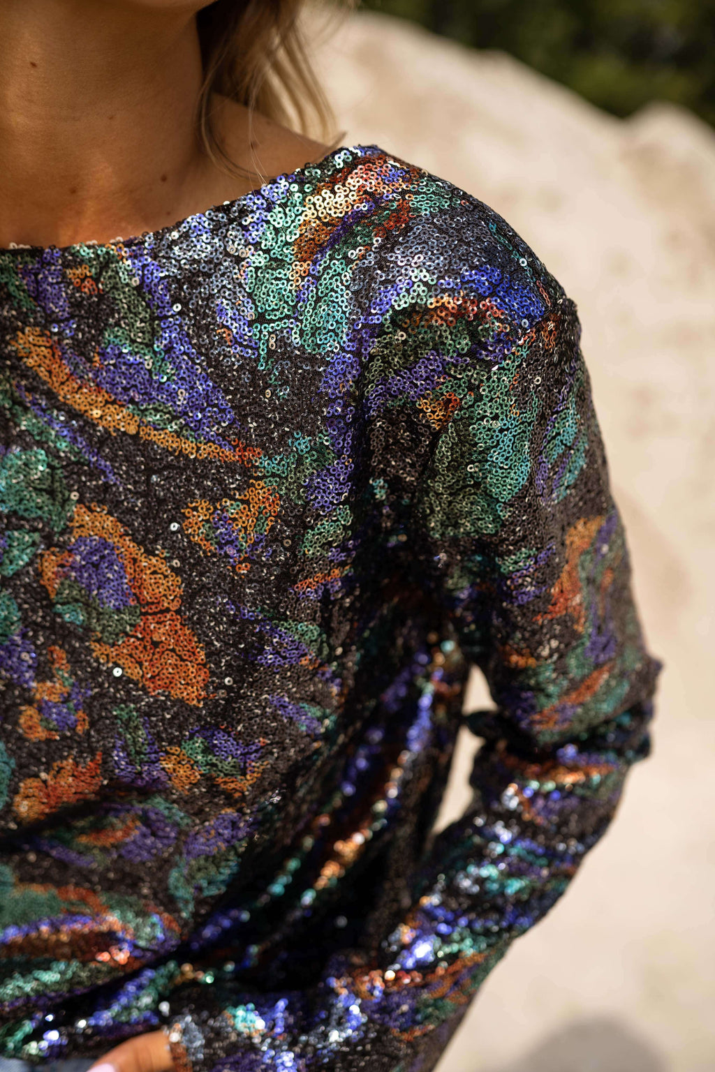 Blouse Selma CREATION - à paillettes de couleurs