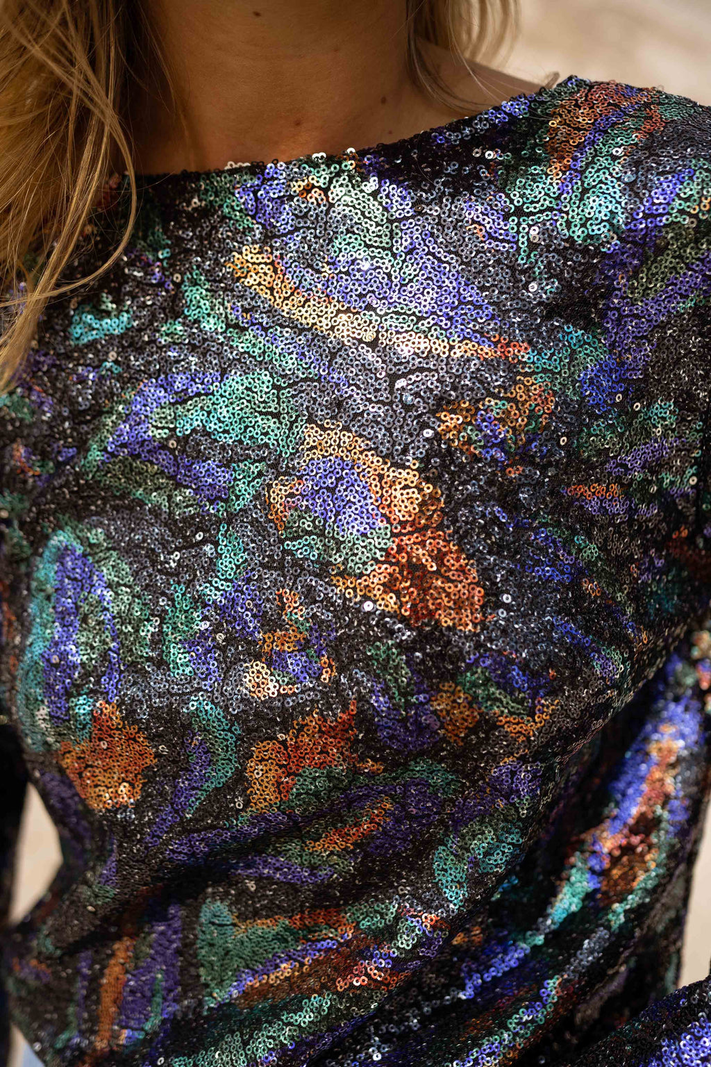 Blouse Selma CREATION - à paillettes de couleurs