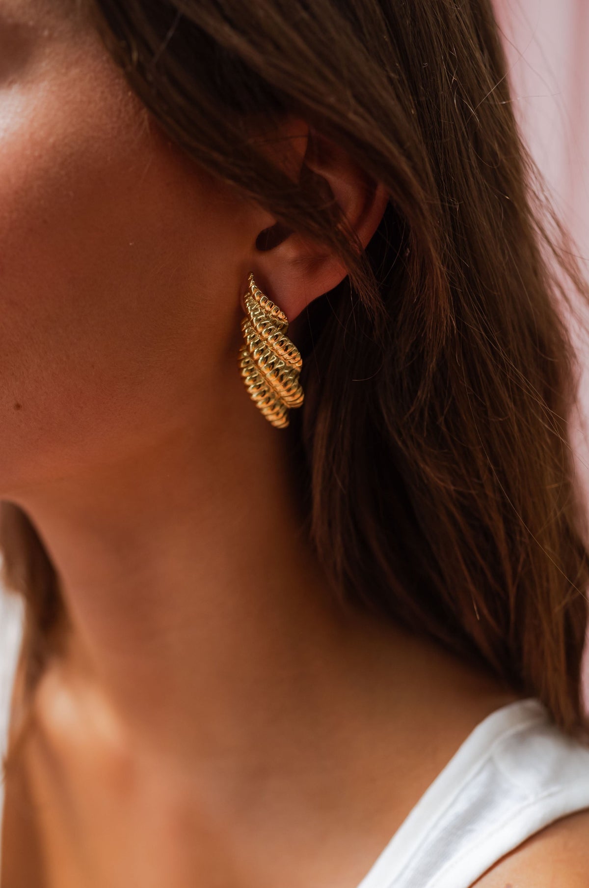 Boucles d’oreilles Coquillage - dorées
