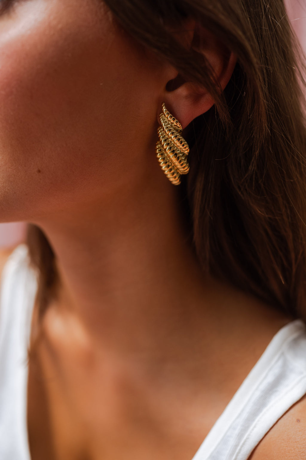 Boucles d’oreilles Coquillage - dorées
