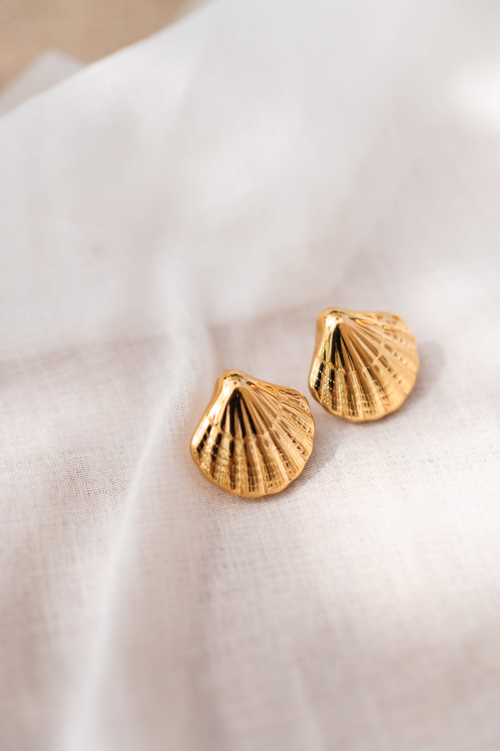 Boucles d’oreilles Shell - dorées