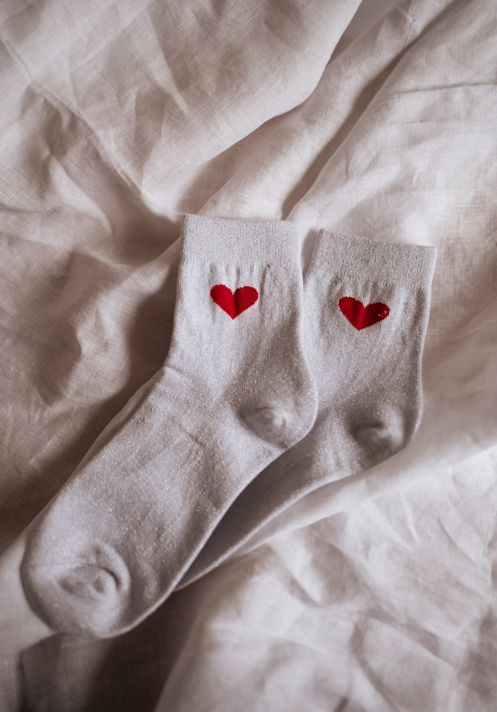 Chaussettes Heart - argentées