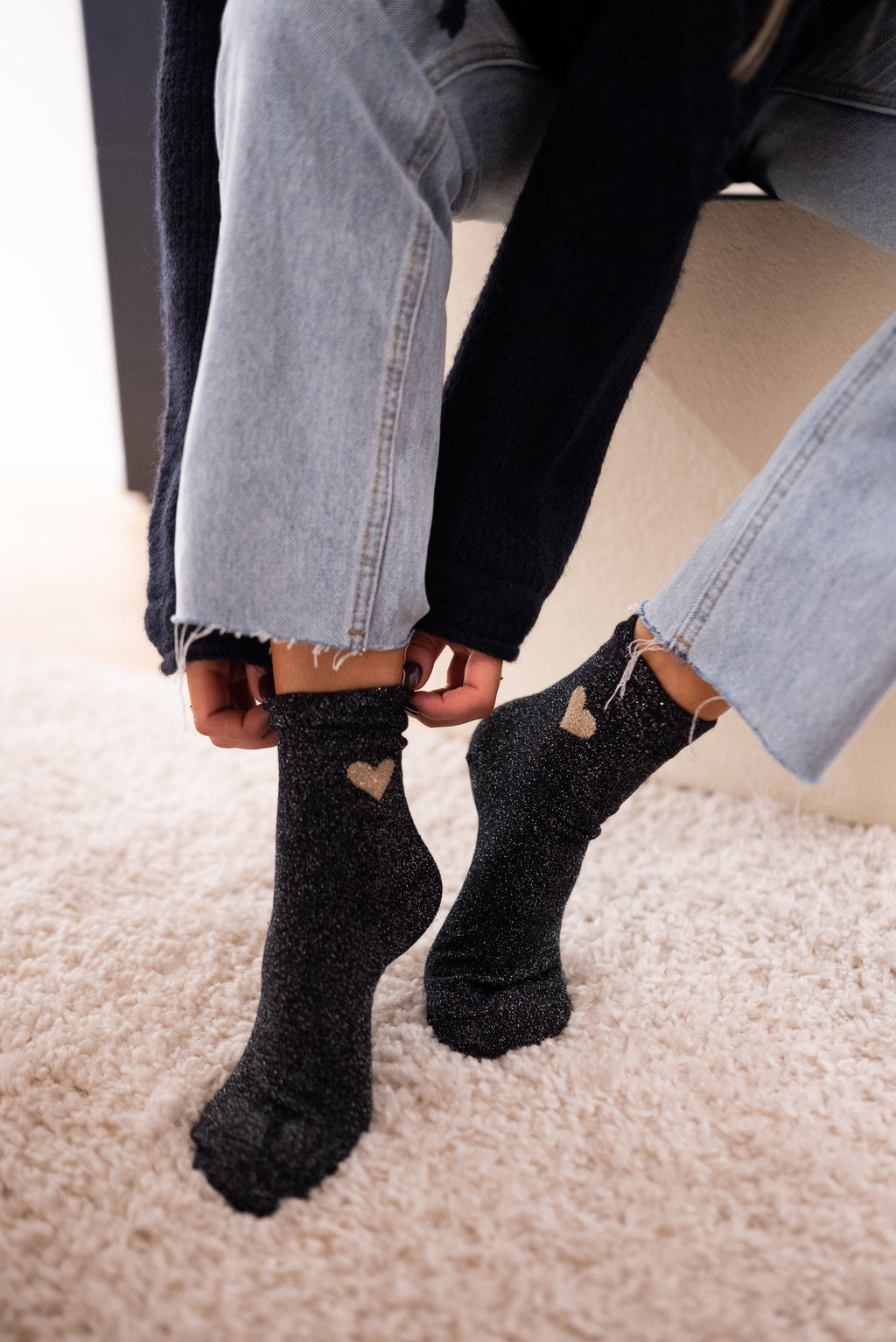 Chaussettes Heart - noires