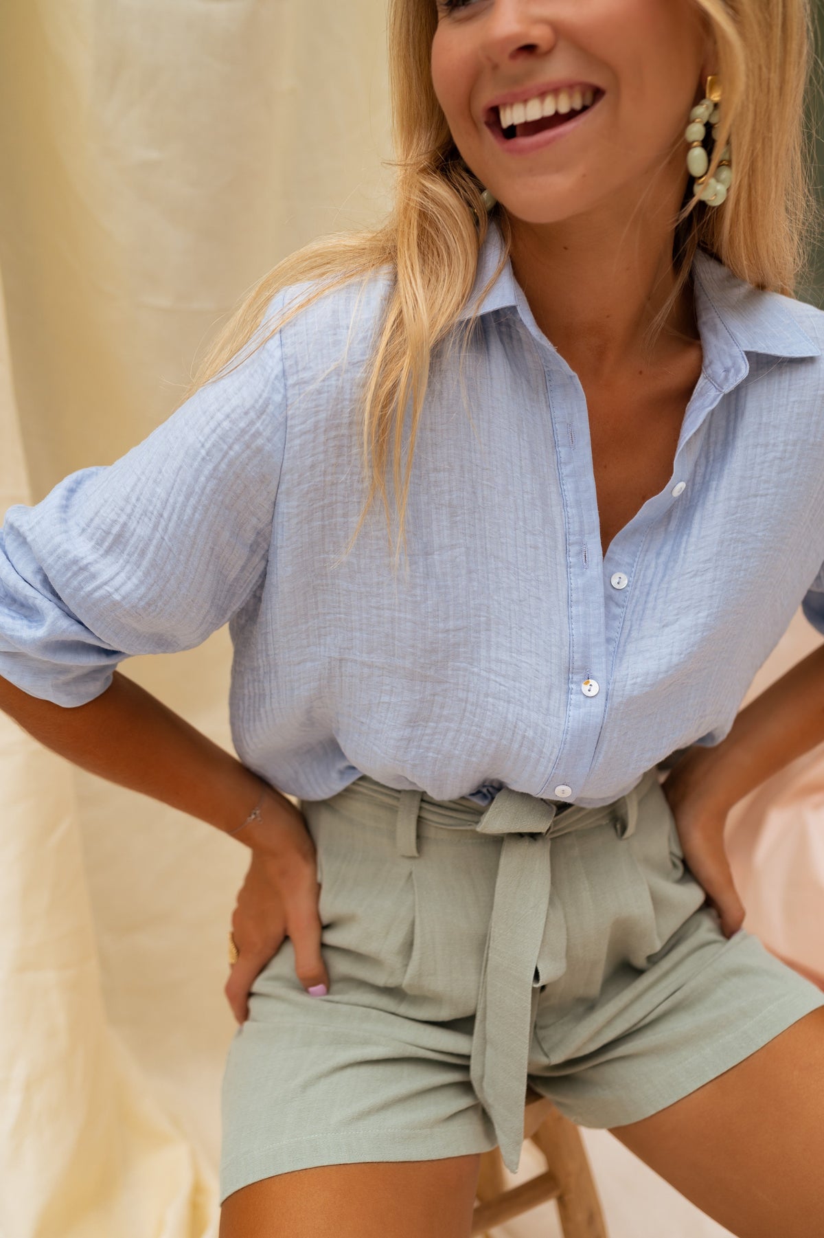 Chemise Dalo - bleue