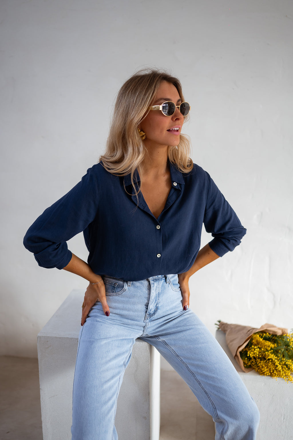 Chemise Sinou - bleue