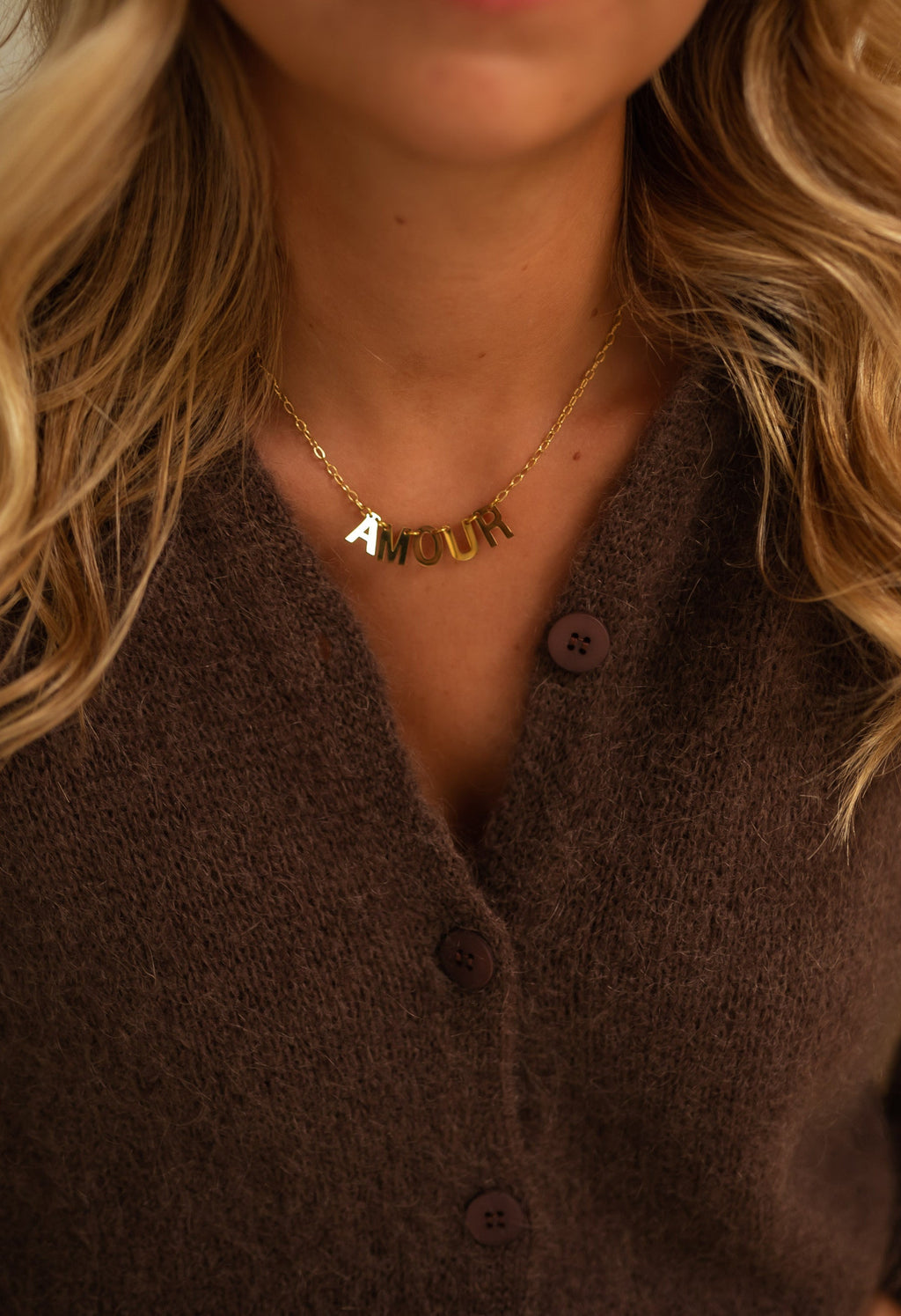 Collier Maxi amour - doré