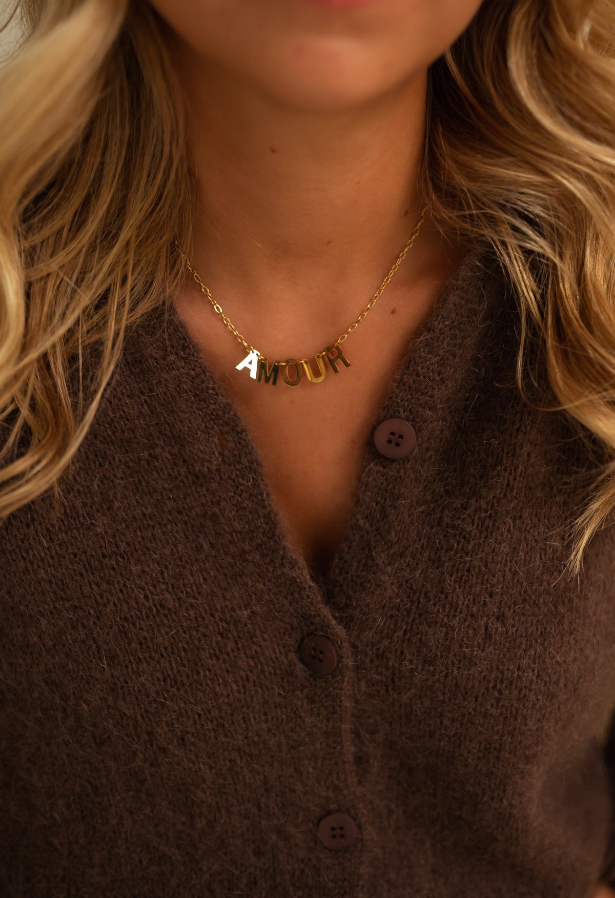 Collier Maxi amour - doré