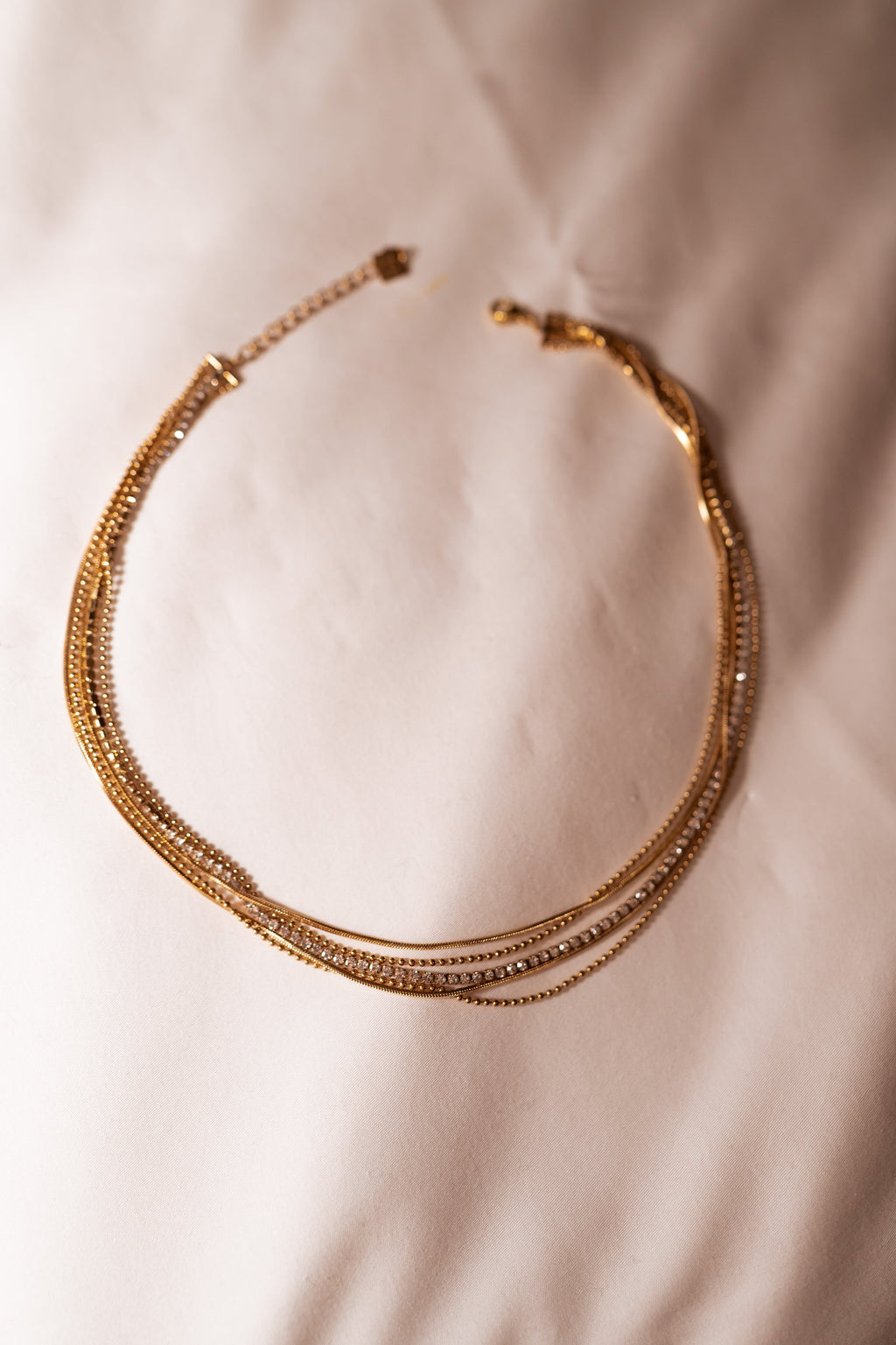 Collier Mellora - doré et brillant