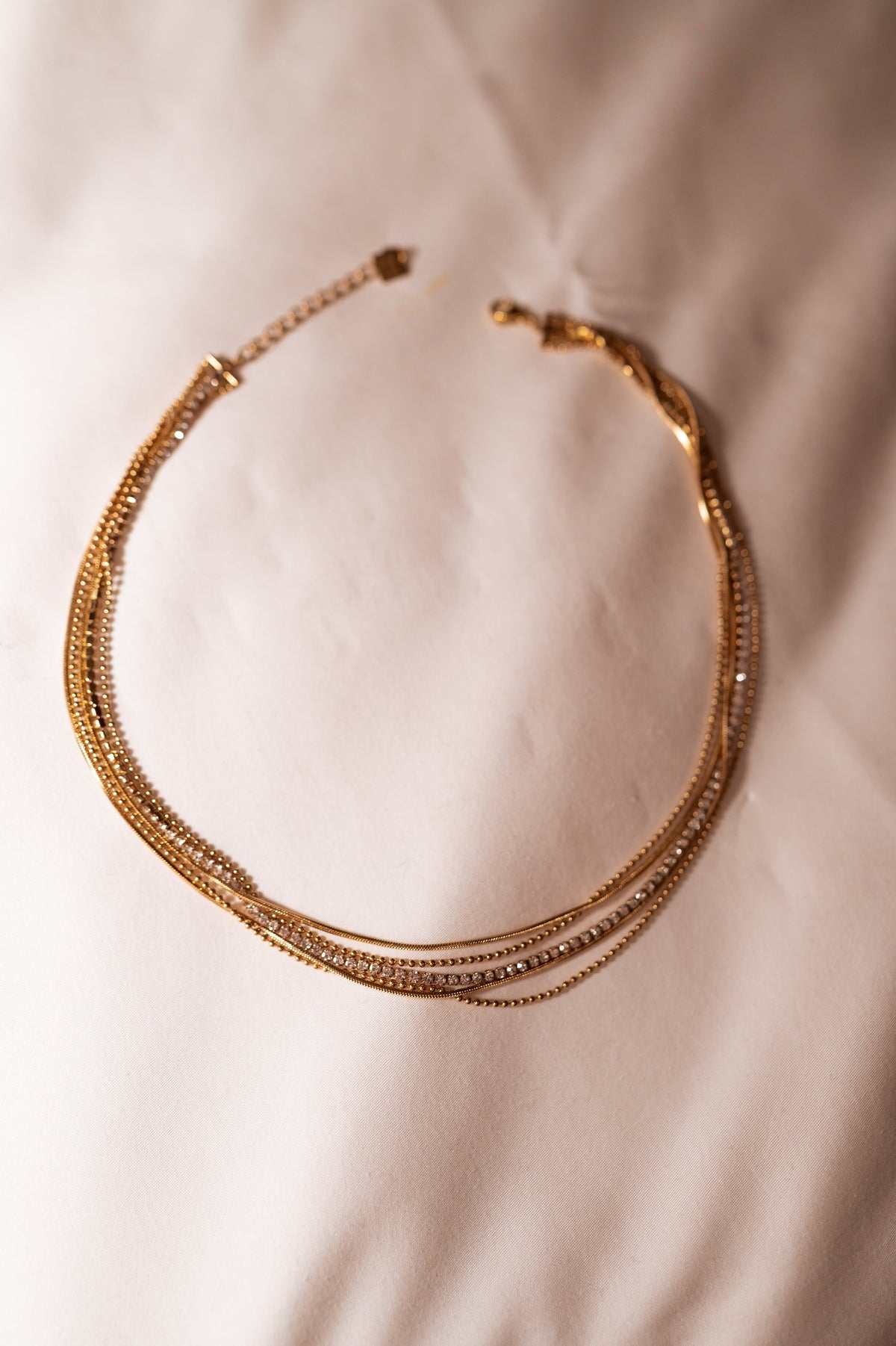 Collier Mellora - doré et brillant