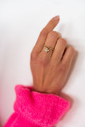Bague Cross - dorée