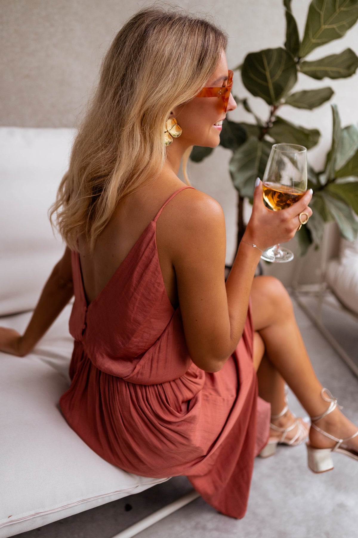 Robe Dalie - brique