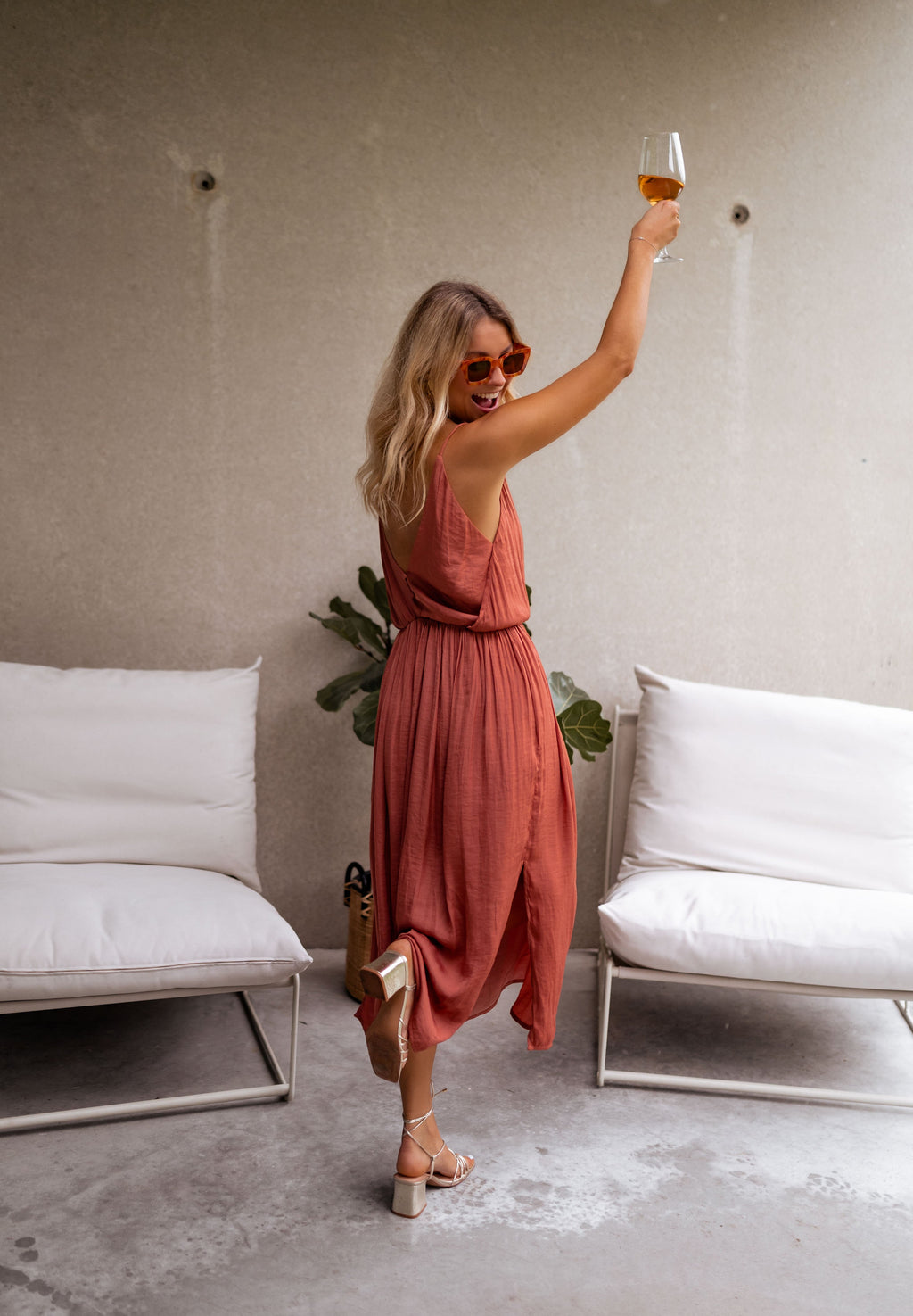 Robe Dalie - brique