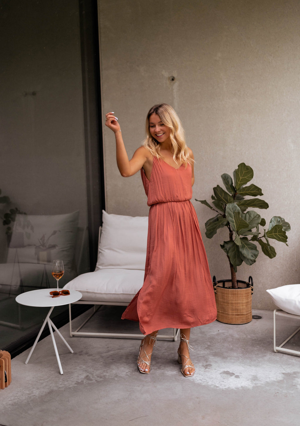 Robe Dalie - brique