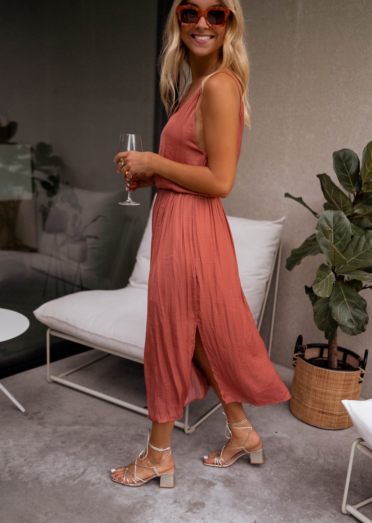 Robe Dalie - brique