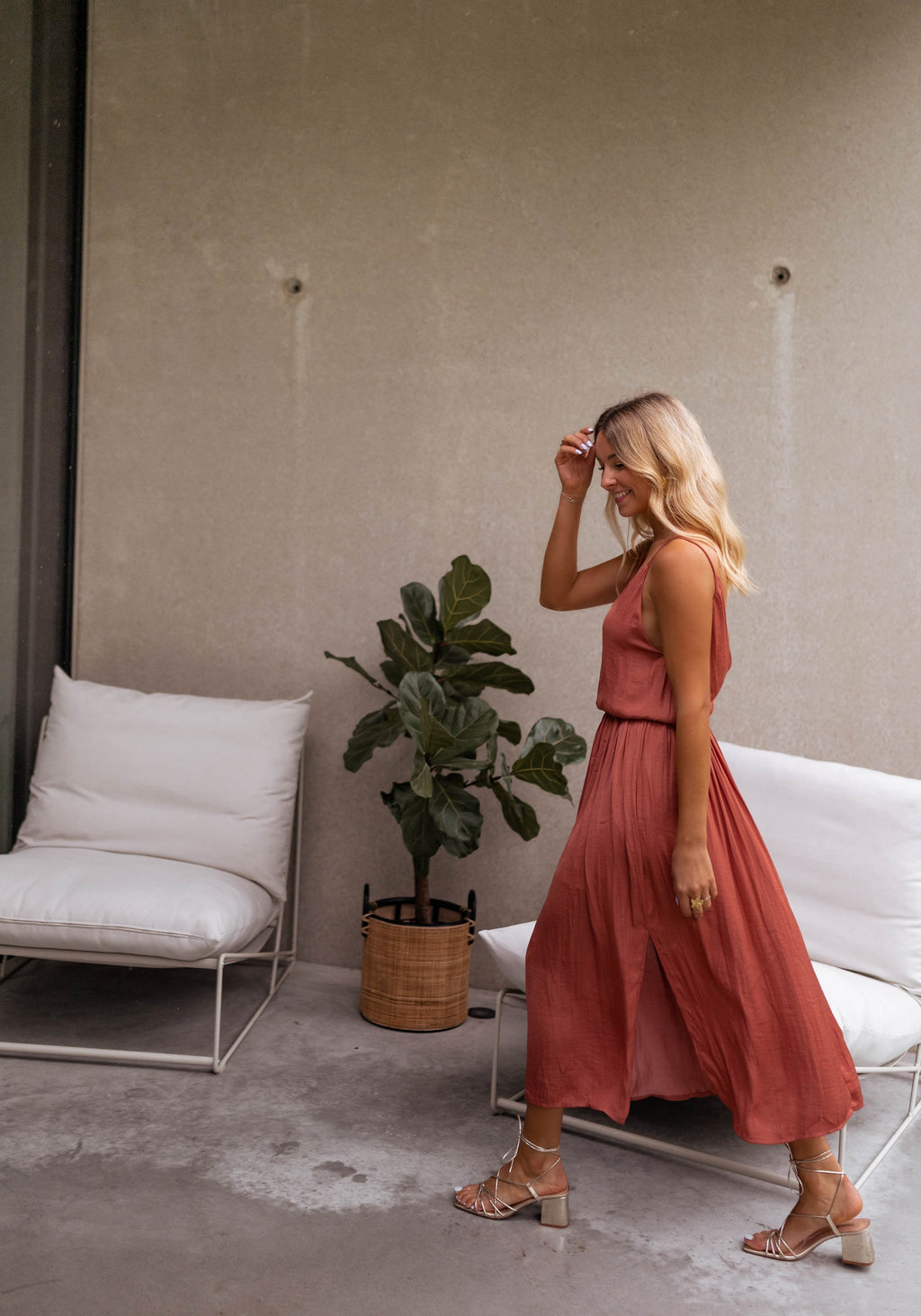 Robe Dalie - brique