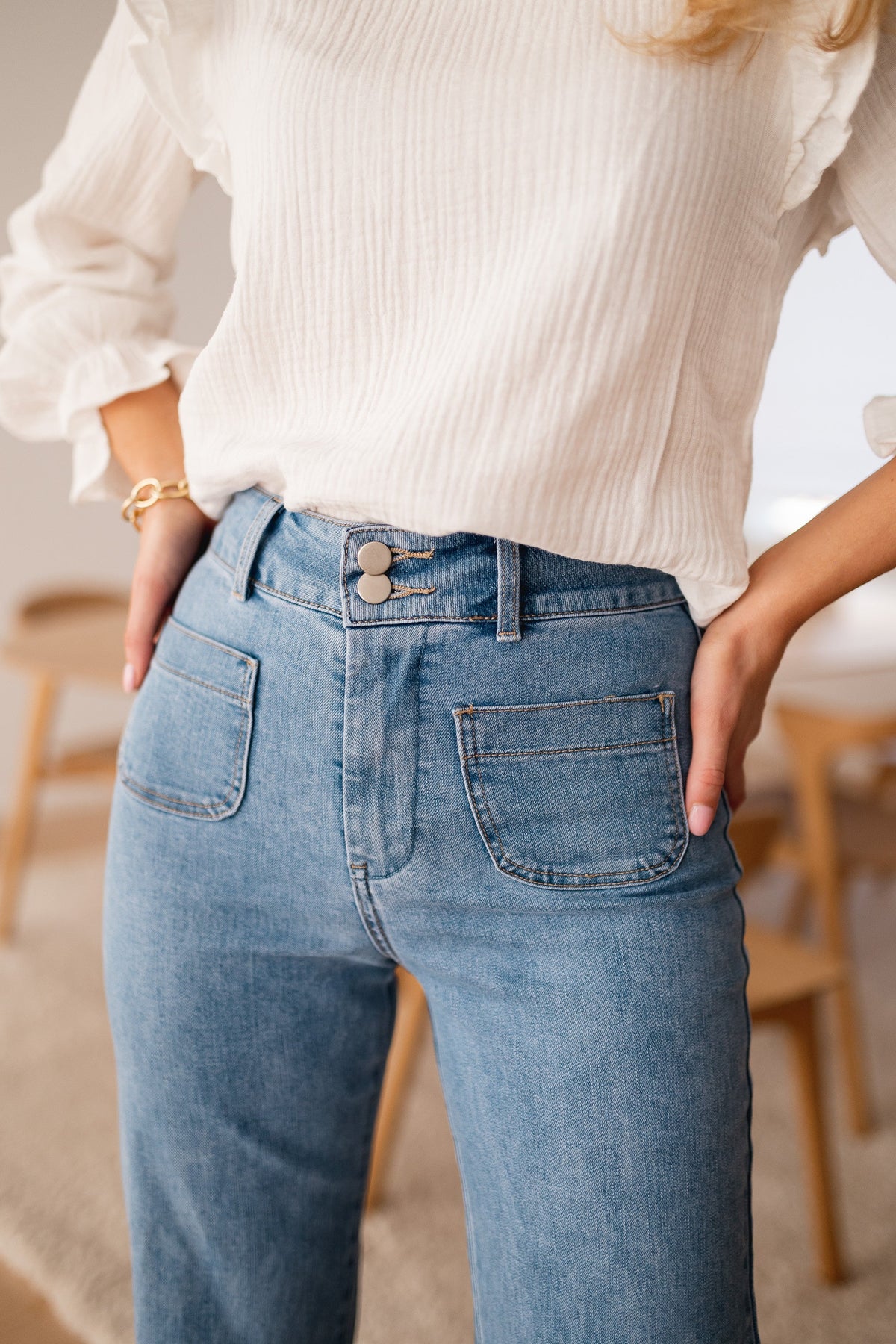 Jeans Hugues - bleu clair