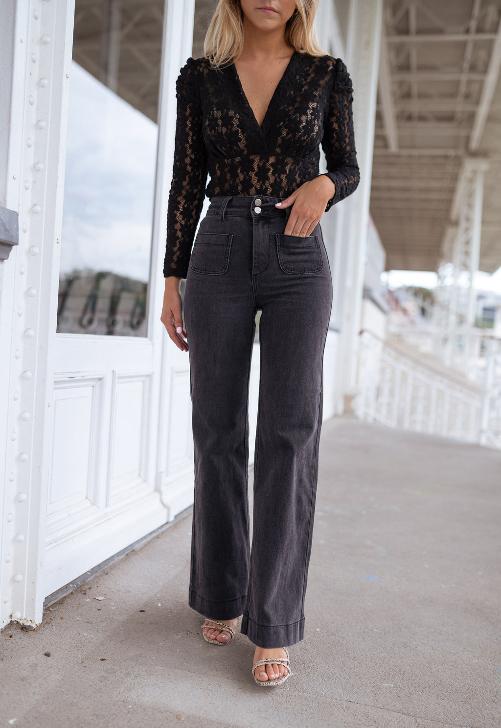 Jeans Hugues - gris foncé