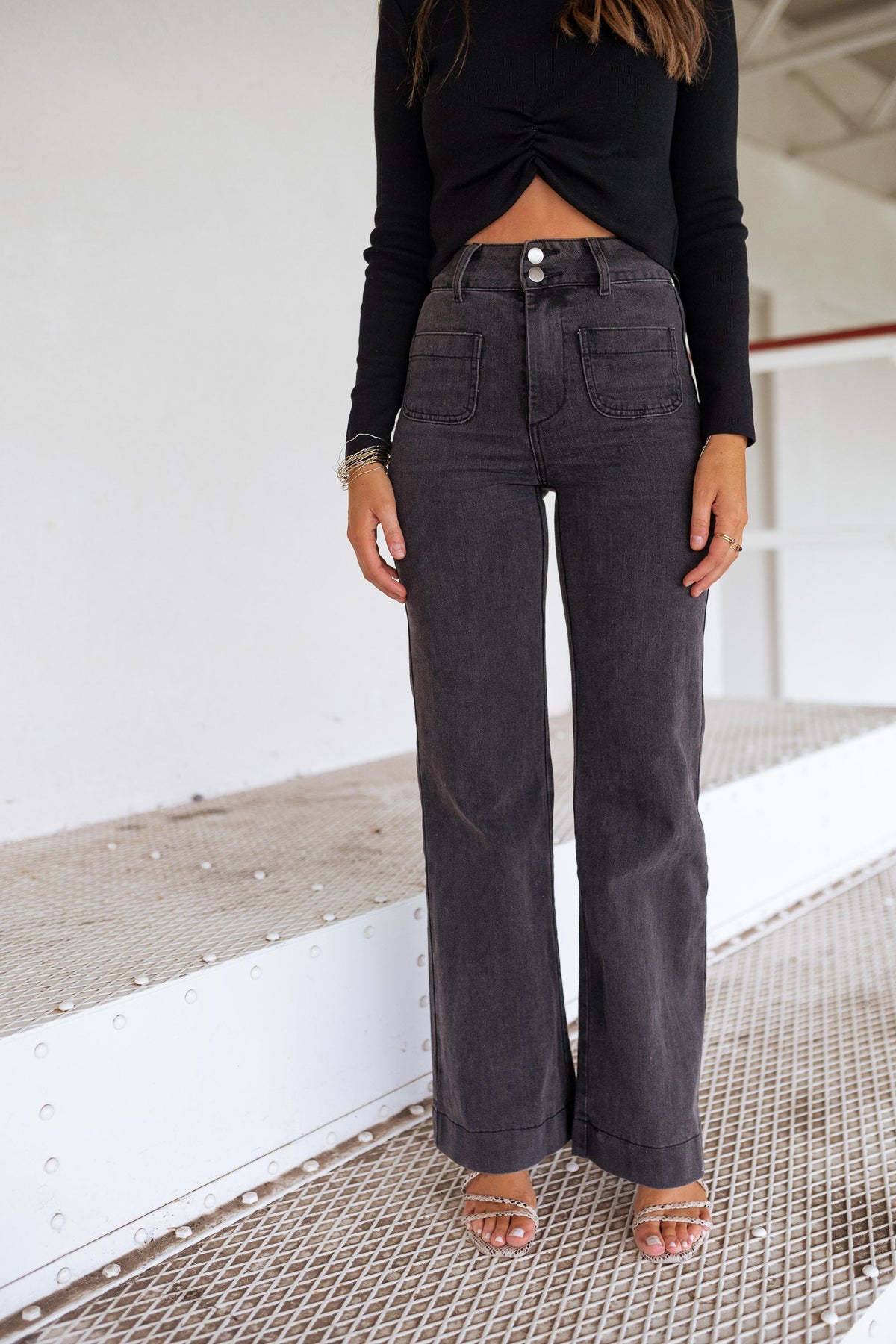Jeans Hugues - gris foncé
