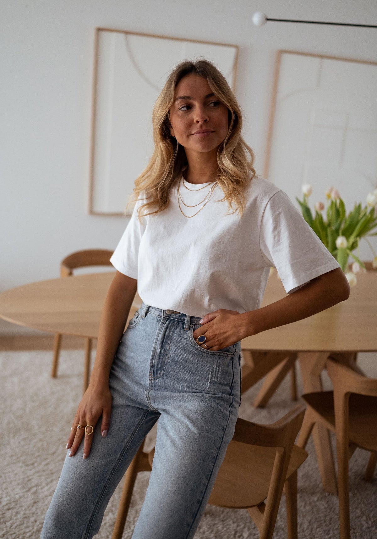 T-shirt Jane - blanc
