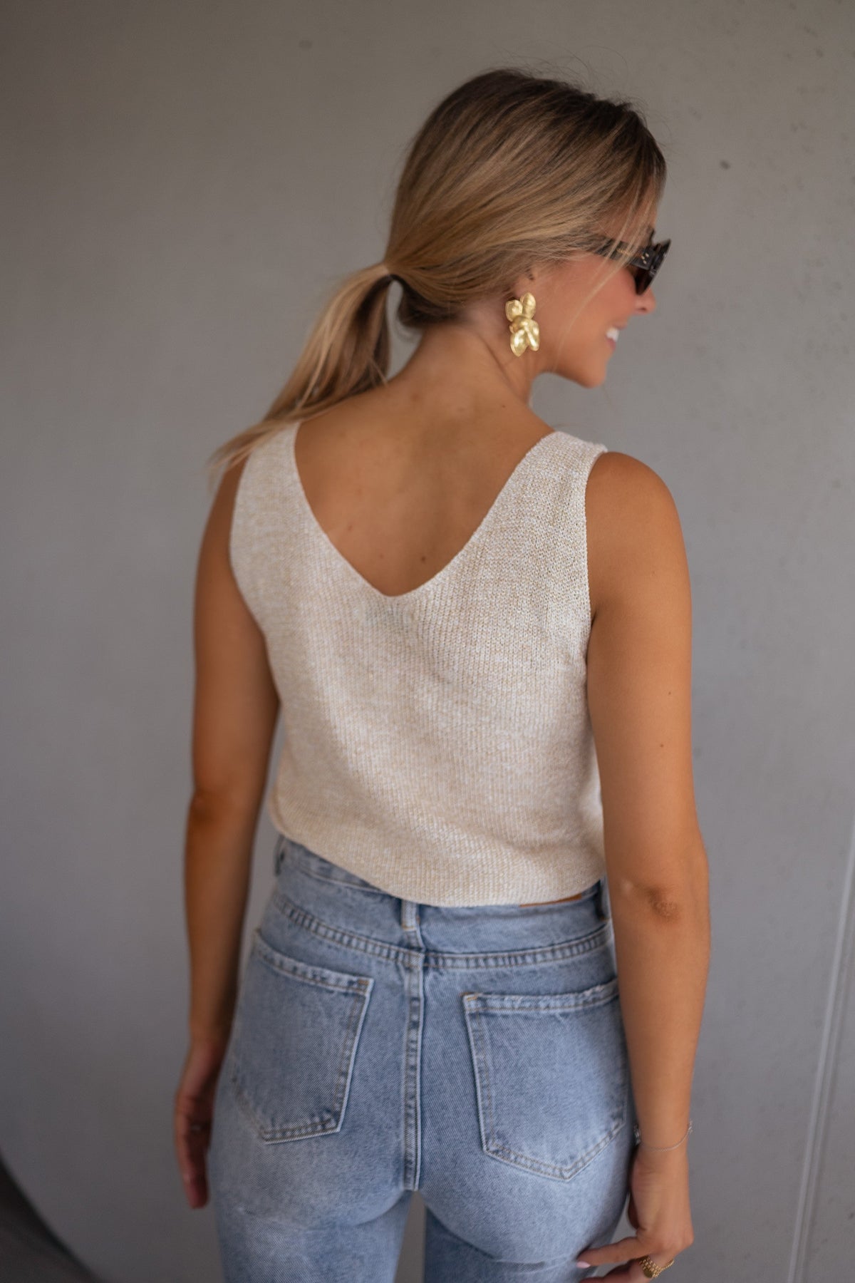 Top Jarod - doré à paillettes