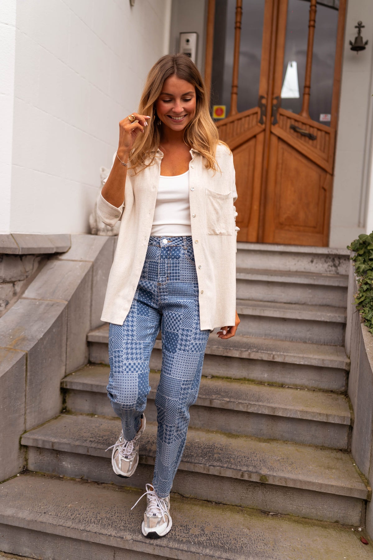 Jeans Bettina - à motifs
