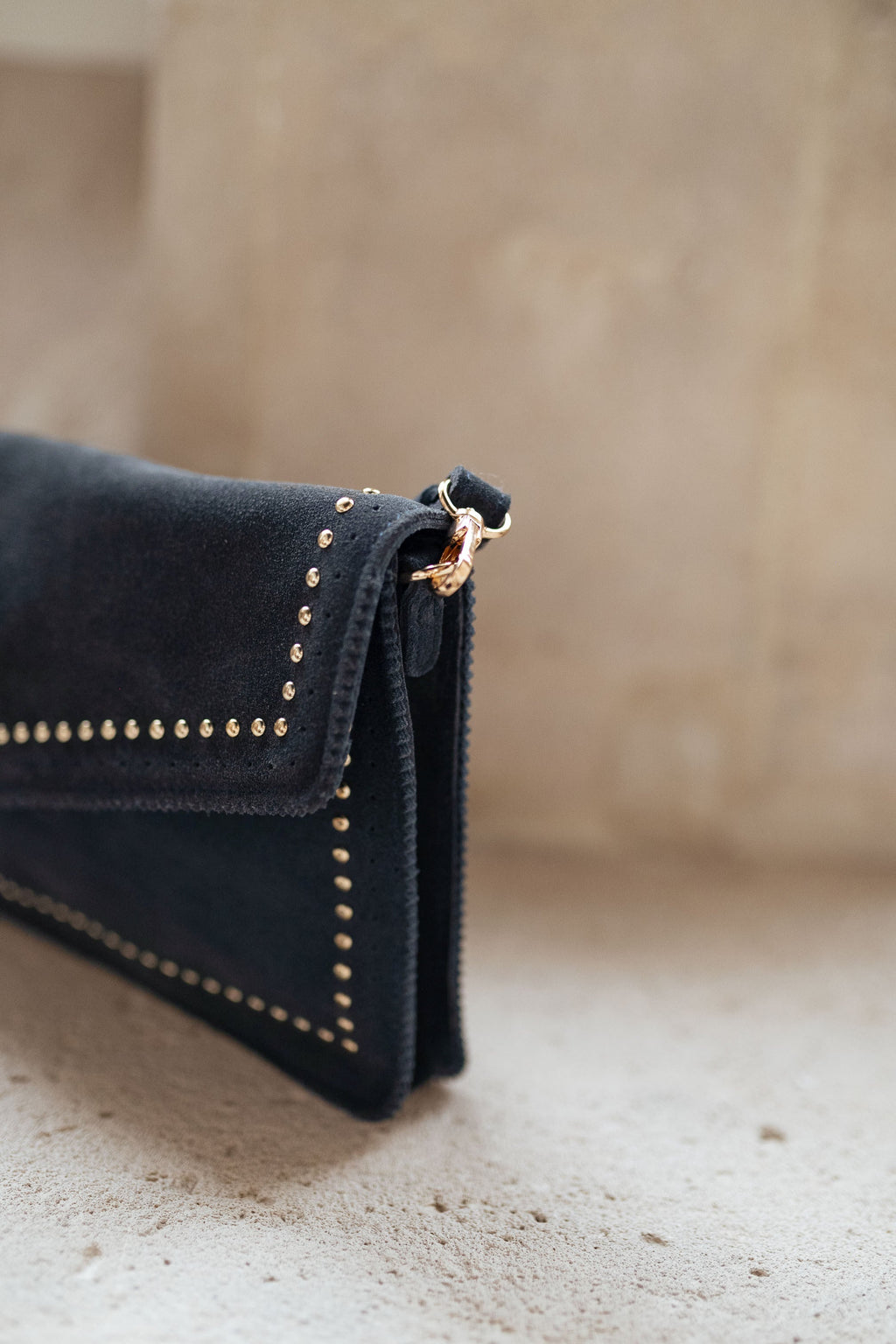 Pochette Jiani - marine/grise en cuir