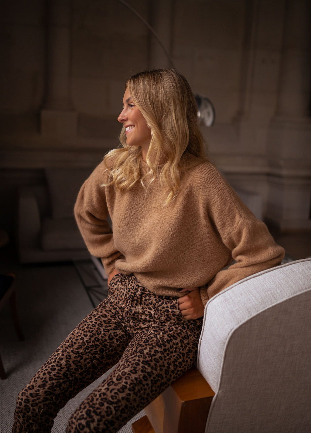 Pull Joela - camel