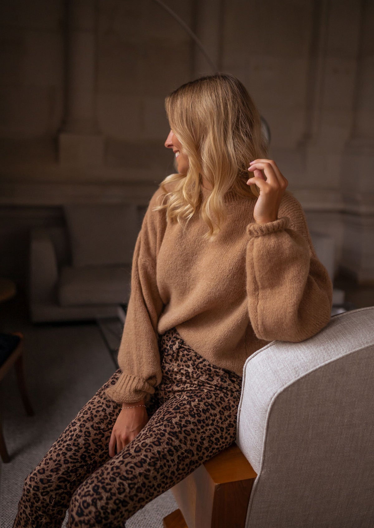Pull Joela - camel