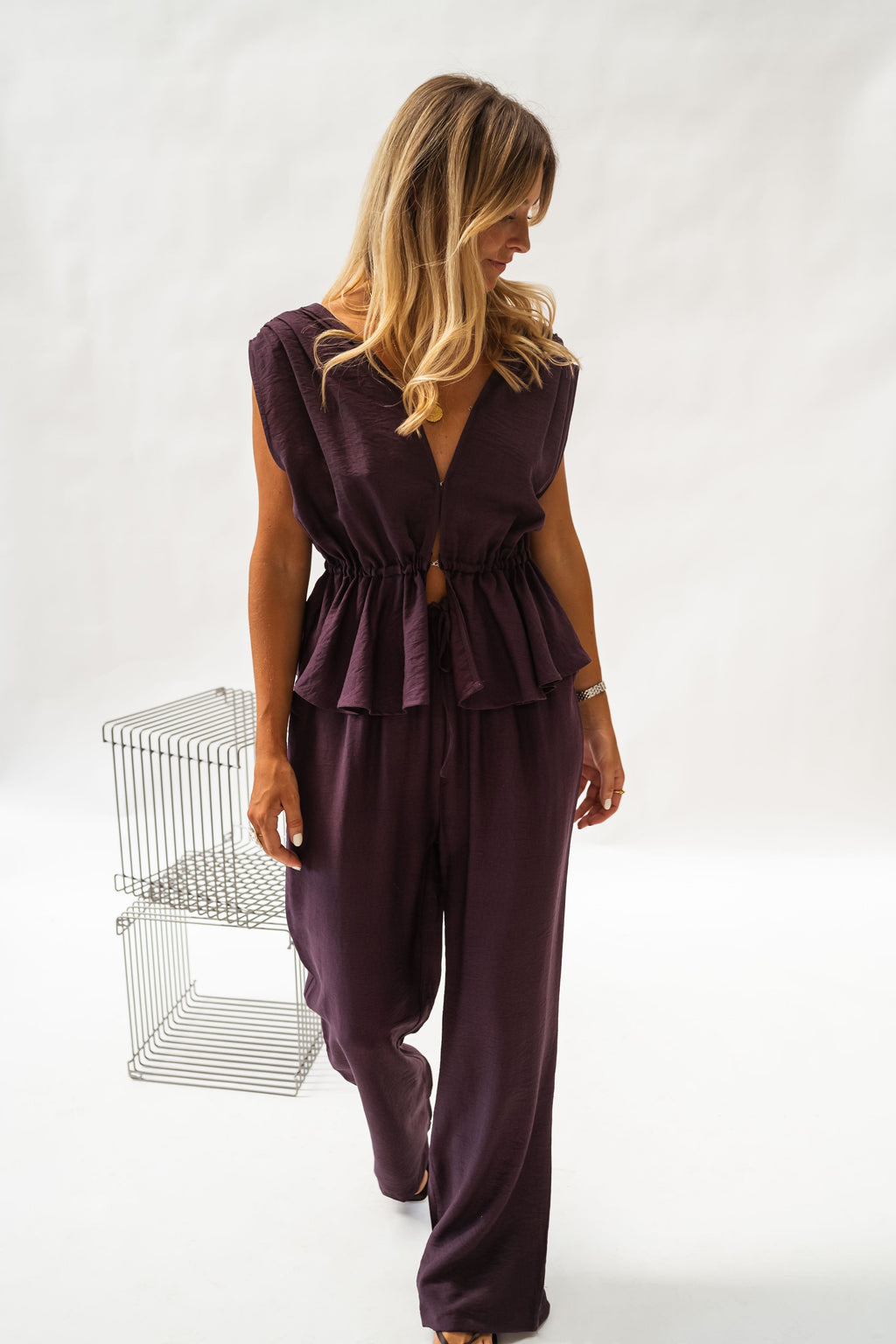 Pantalon Chase - mauve