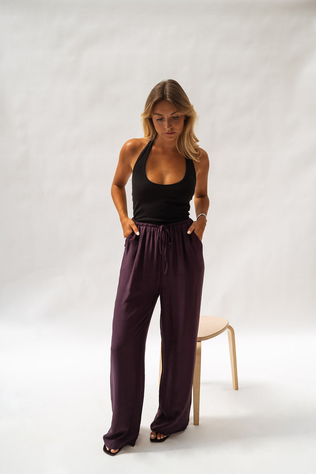 Pantalon Chase - mauve