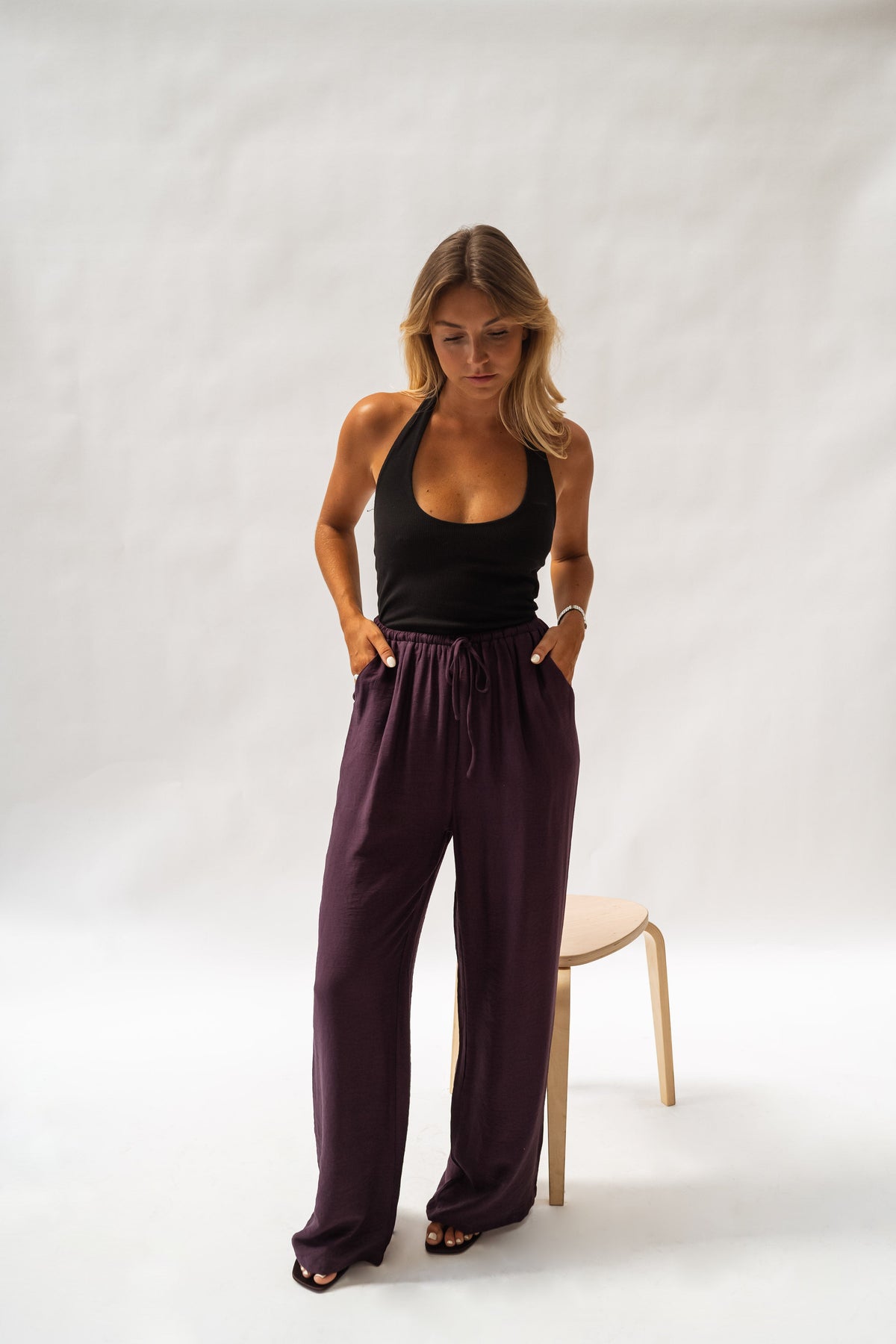 Pantalon Chase - mauve