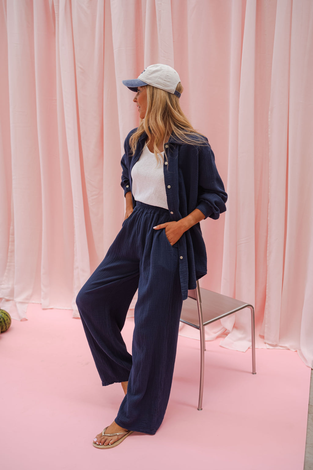 Pantalon Milly - bleu nuit