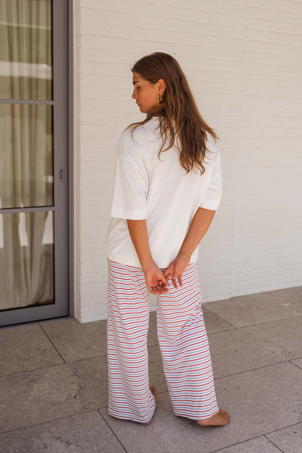 Pantalon Mirko - à lignes