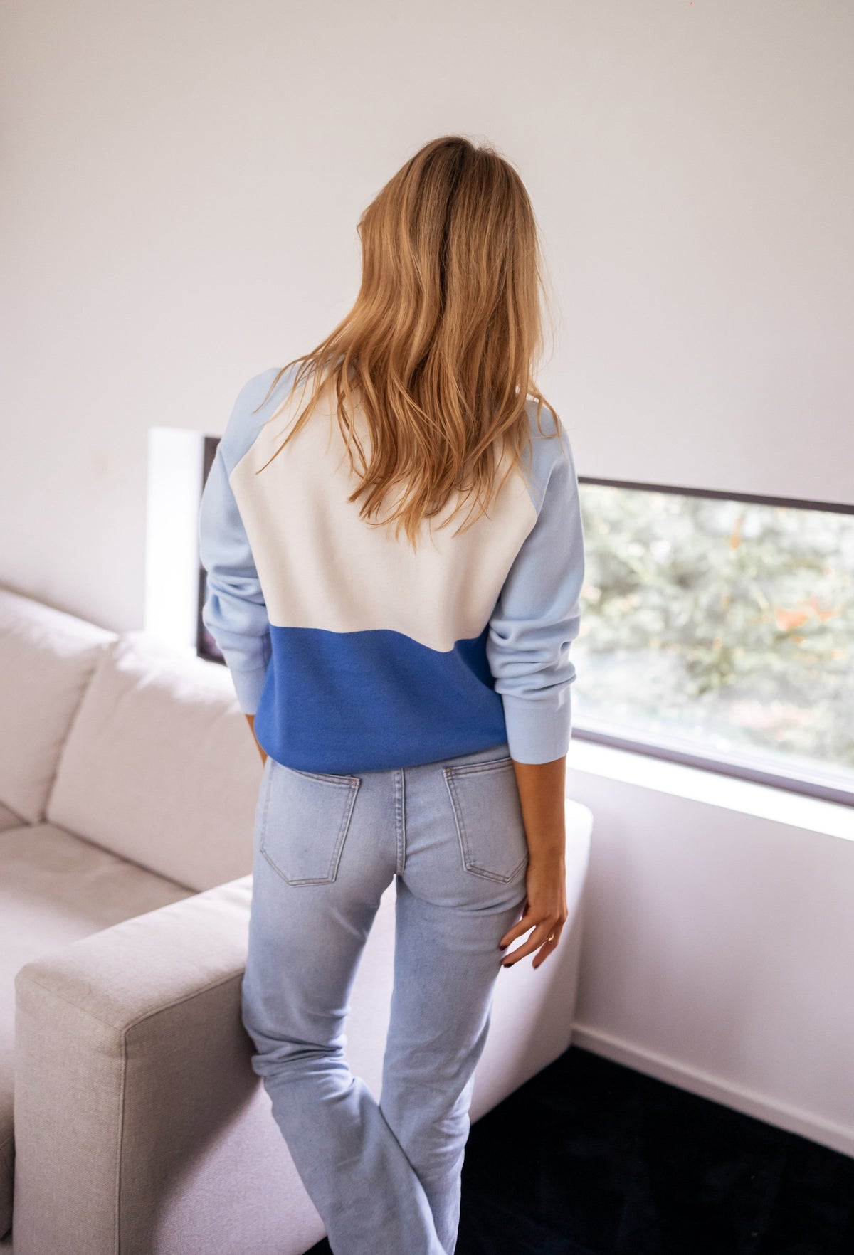 Pull Amour - bleu