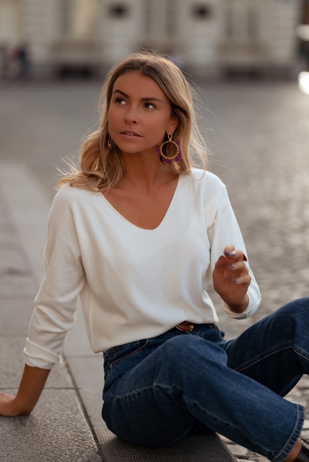 Pull Bouma fin - écru