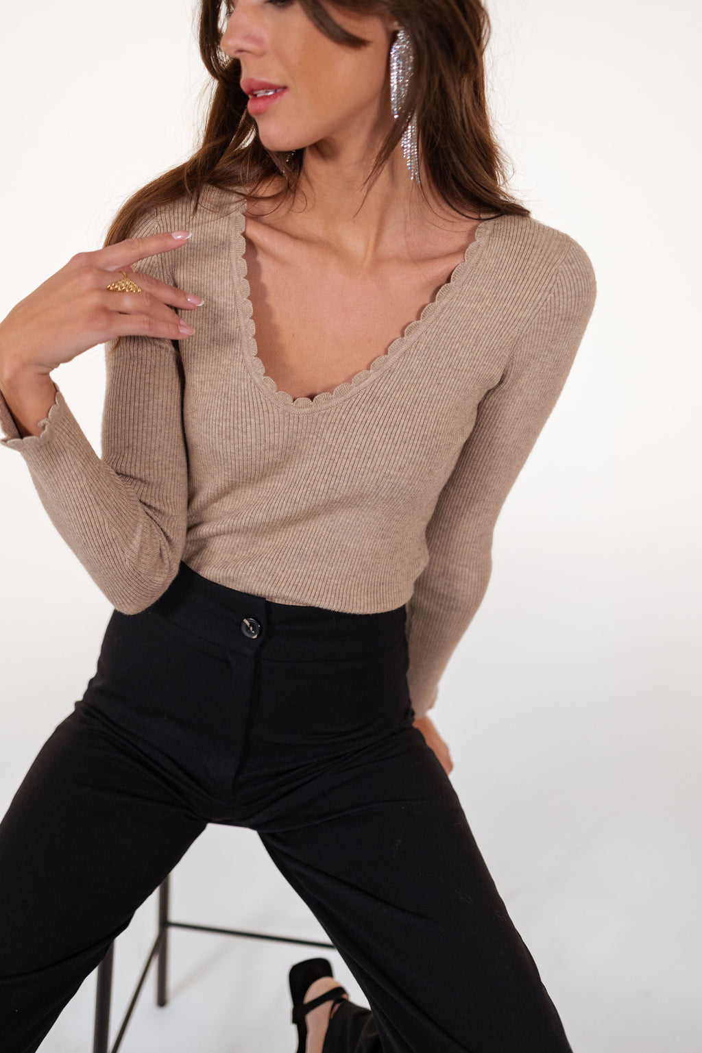 Pull Juno - taupe