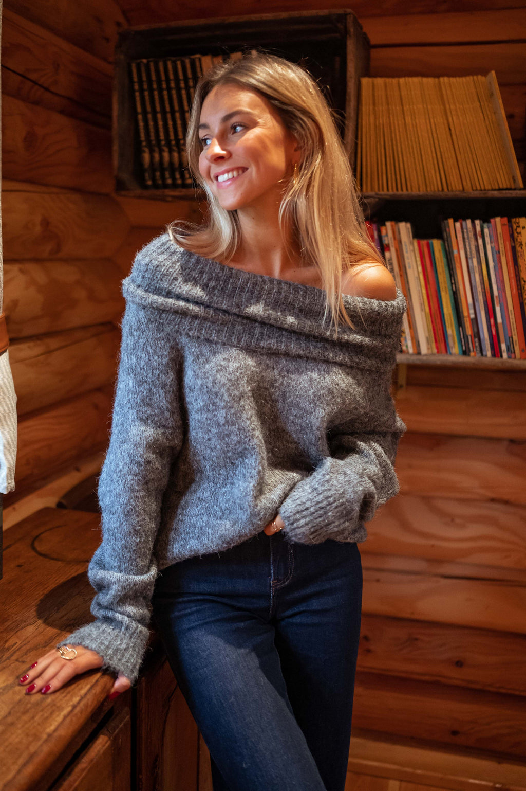Pull Melan - gris
