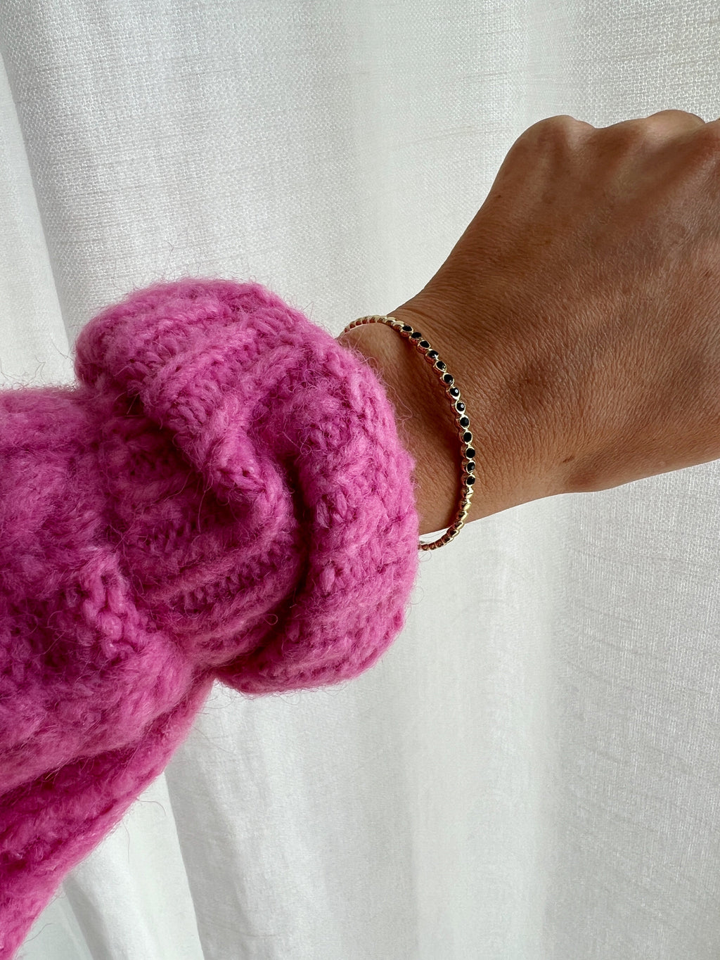 Bracelet Riles - noir et doré