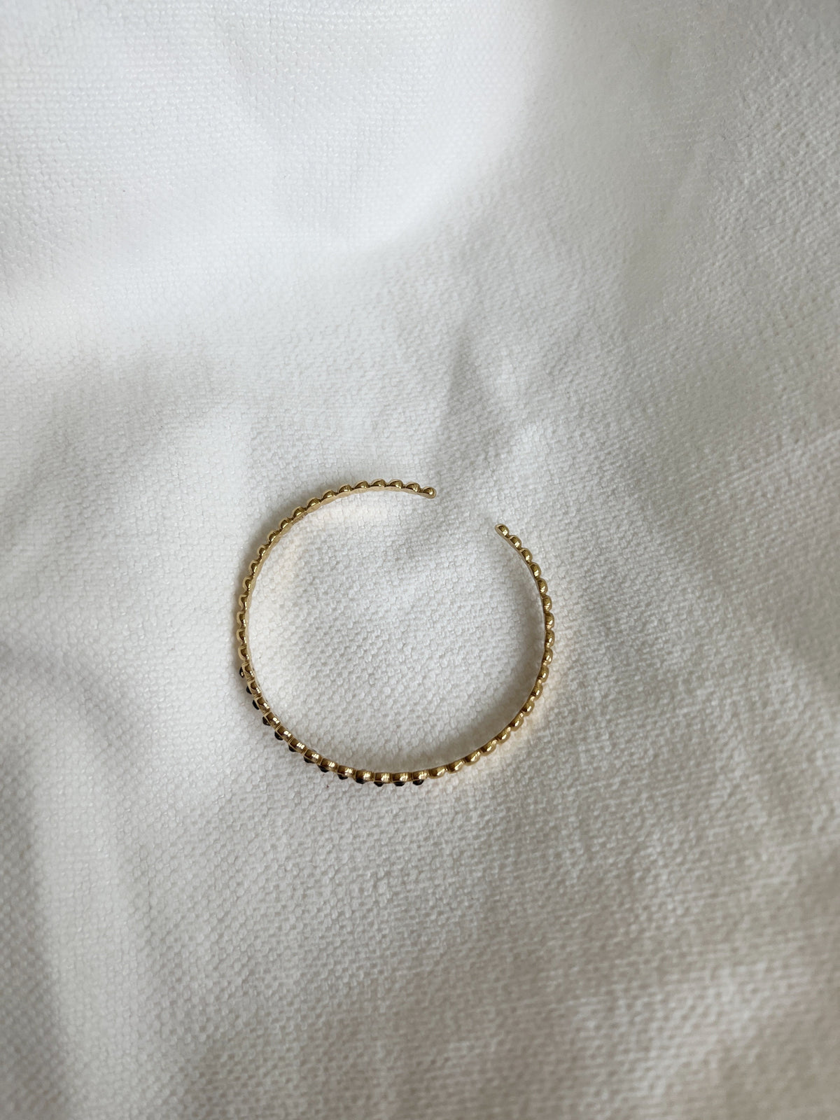 Bracelet Riles - noir et doré