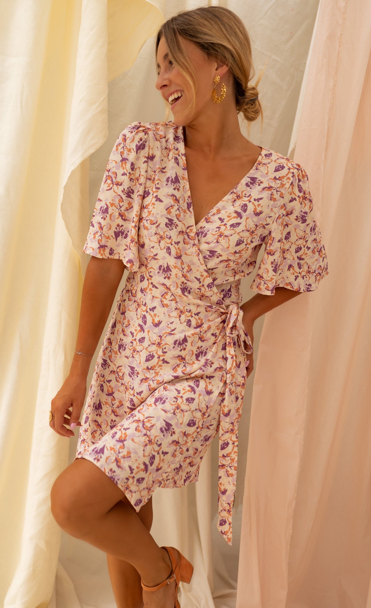 Robe Bessie - à fleurs