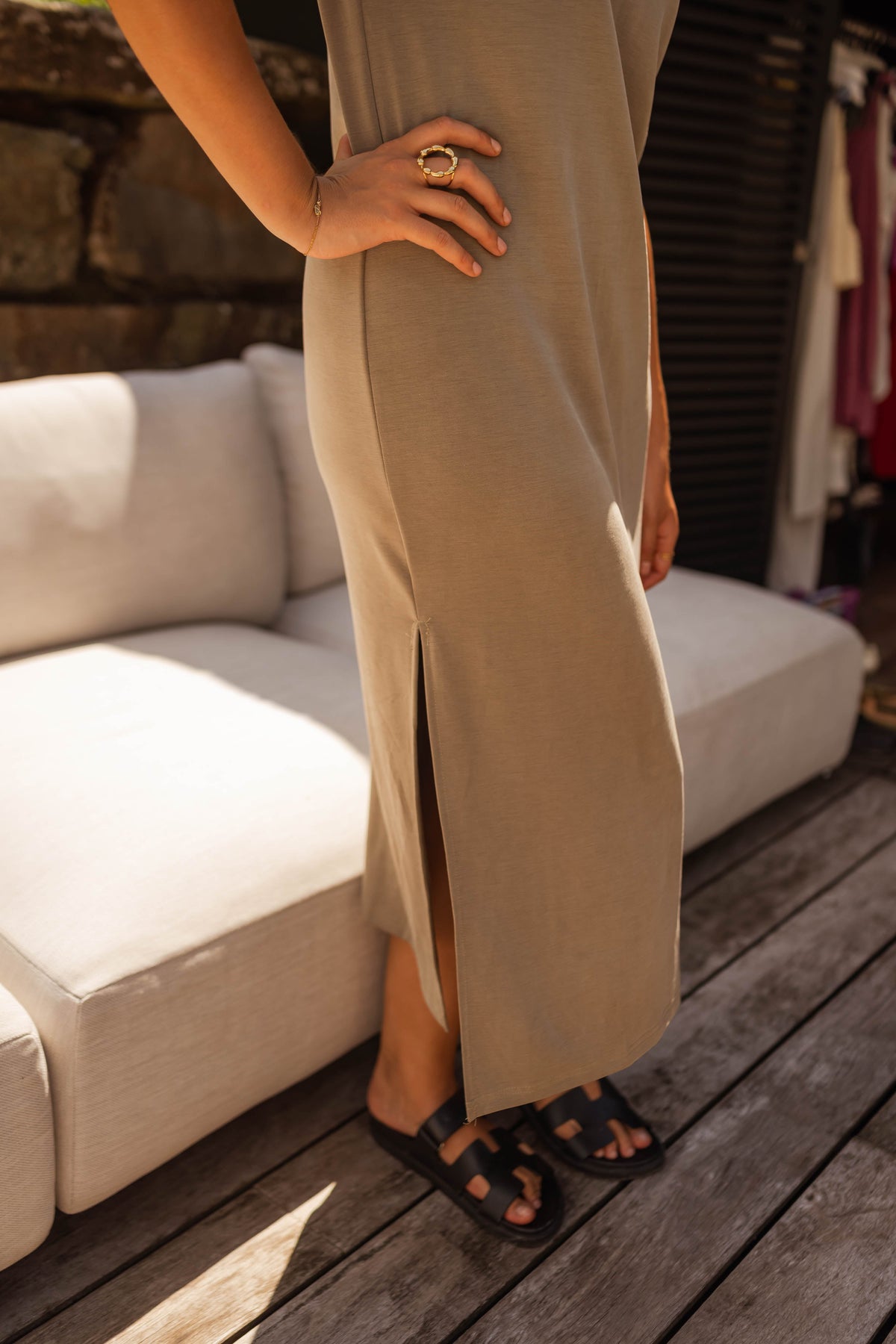 Robe Lyana - kaki