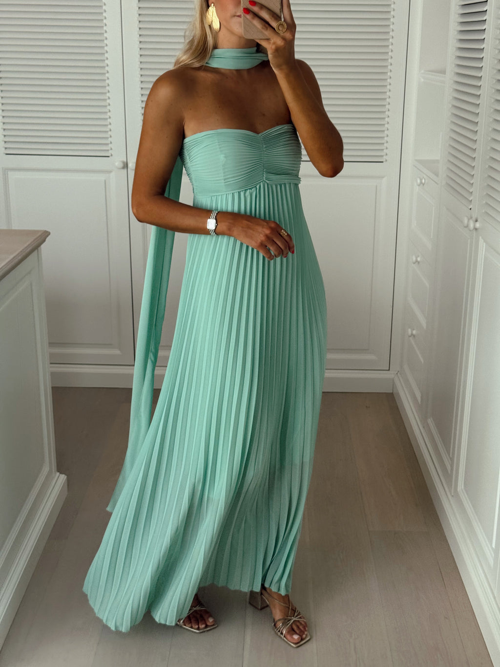 Robe Martina - vert d'eau