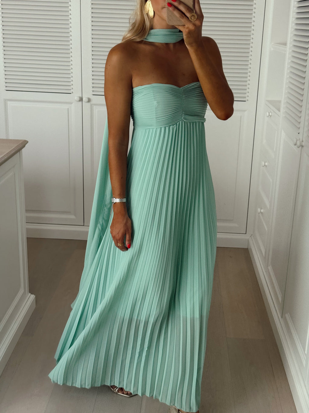 Robe Martina - vert d'eau