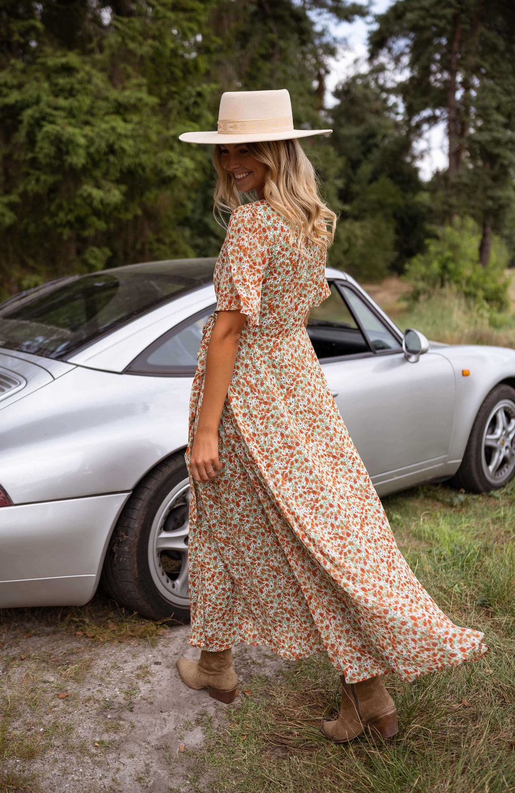Robe Marwa - à fleurs